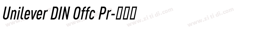 Unilever DIN Offc Pr字体转换
